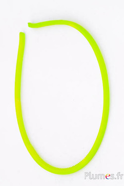 Serre-tête en plastique - largeur 4 mm - lime